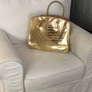 Beautiful GOLD bag excellent shape like new!!